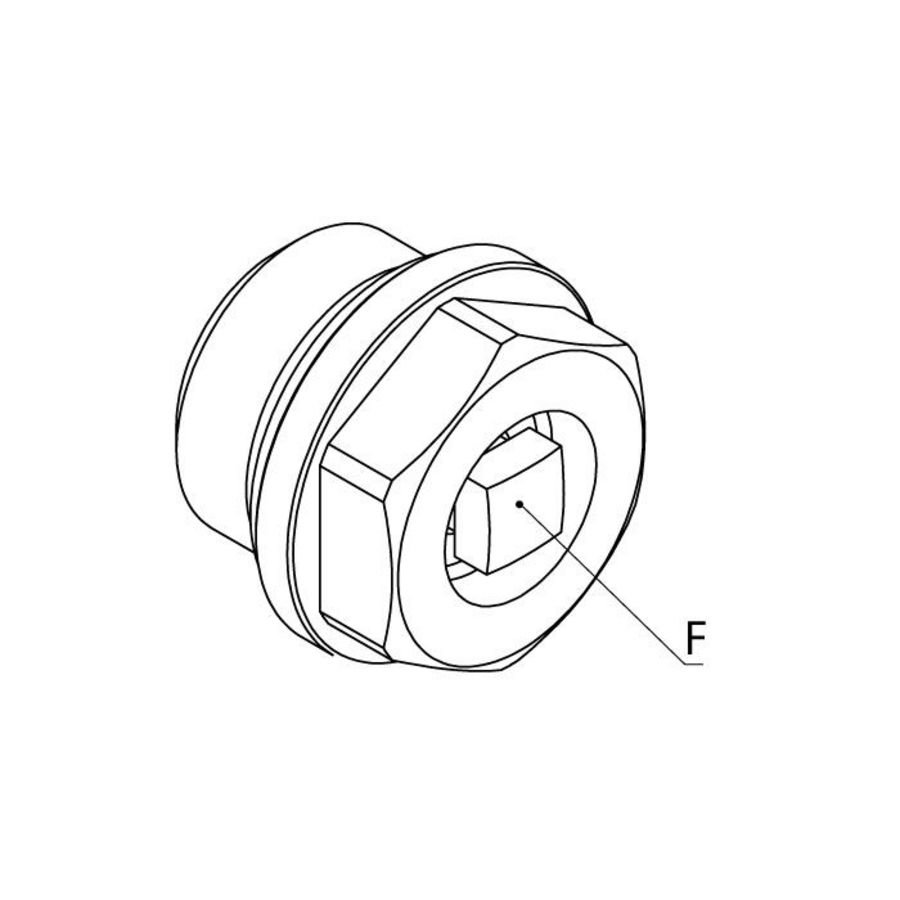 Ontluchtingsstop Standaard G3/8 Ni Simplex VVE=10