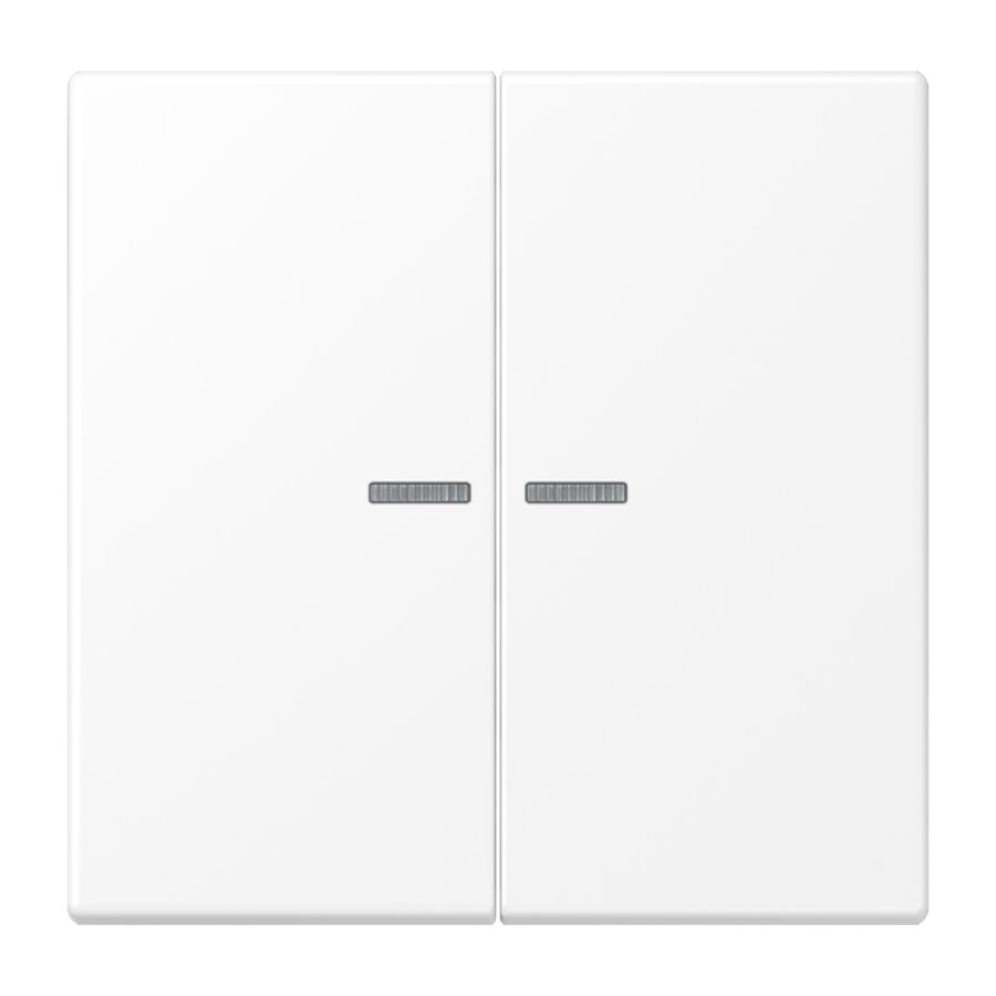 Wip LS990 wit met met lens v.KNX F10 taster 2voudig
