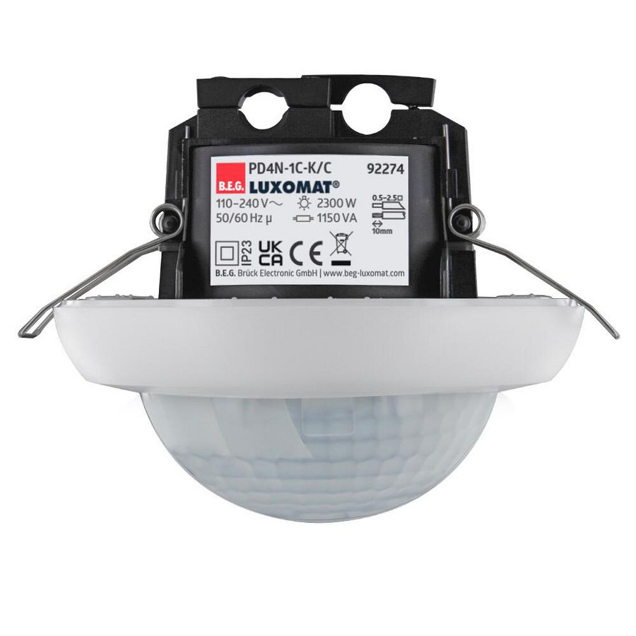 Bewegingsmelder gangen 360gr. IB wit IP23 40m 1Kanaal