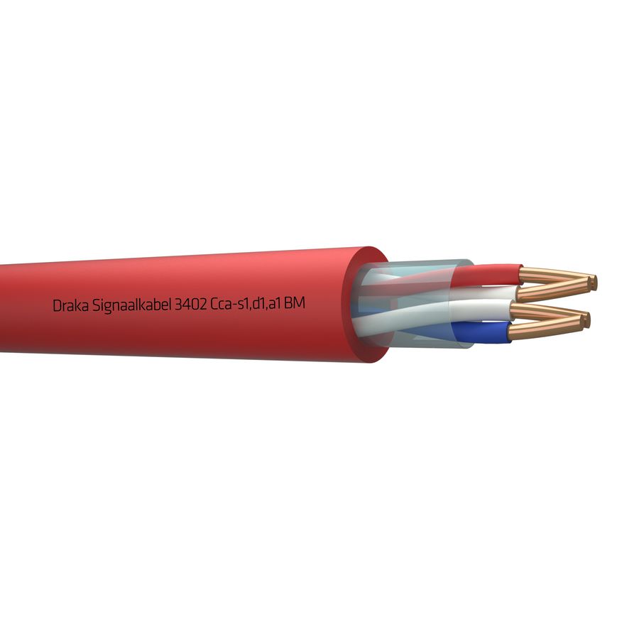 Haspel a 500m. signaal kabel Cca rd# 2x2x0,8mm 3402 BM