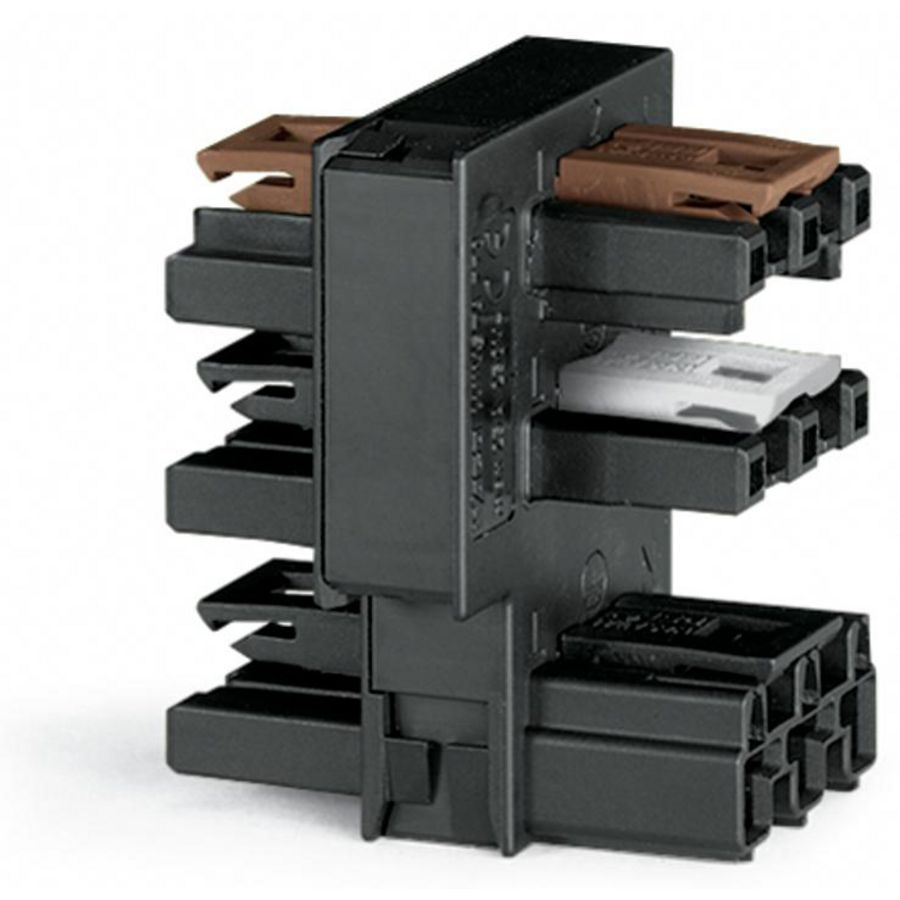 Verdeler schakelaar Uit-en spaarschakeling 3-p zwart 770-638