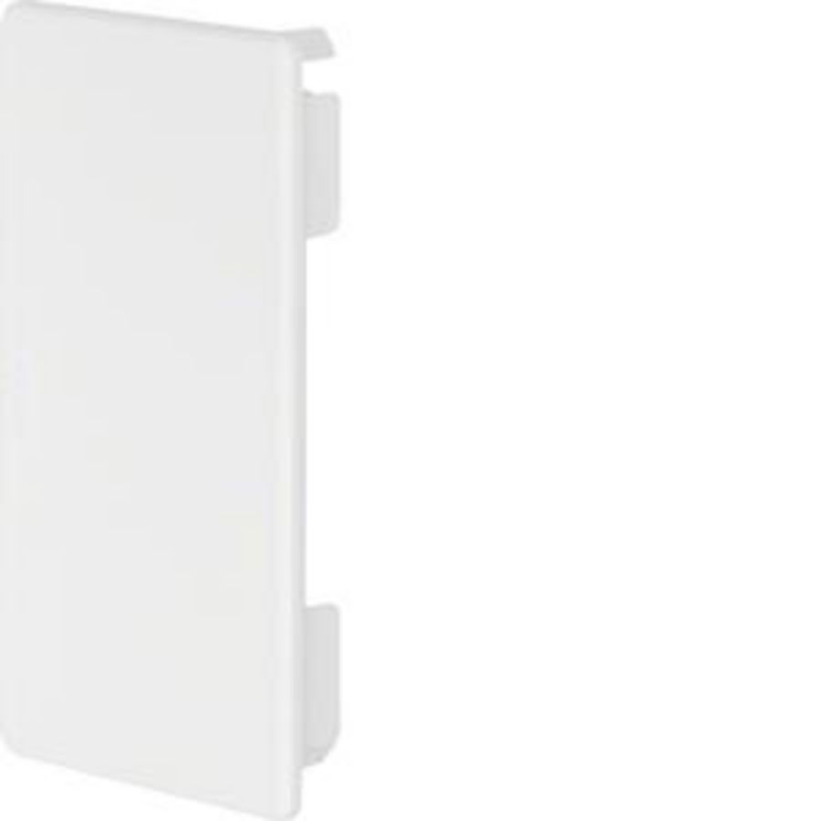 Eindplaat voor goot 60mm hoog FB verkeerswit