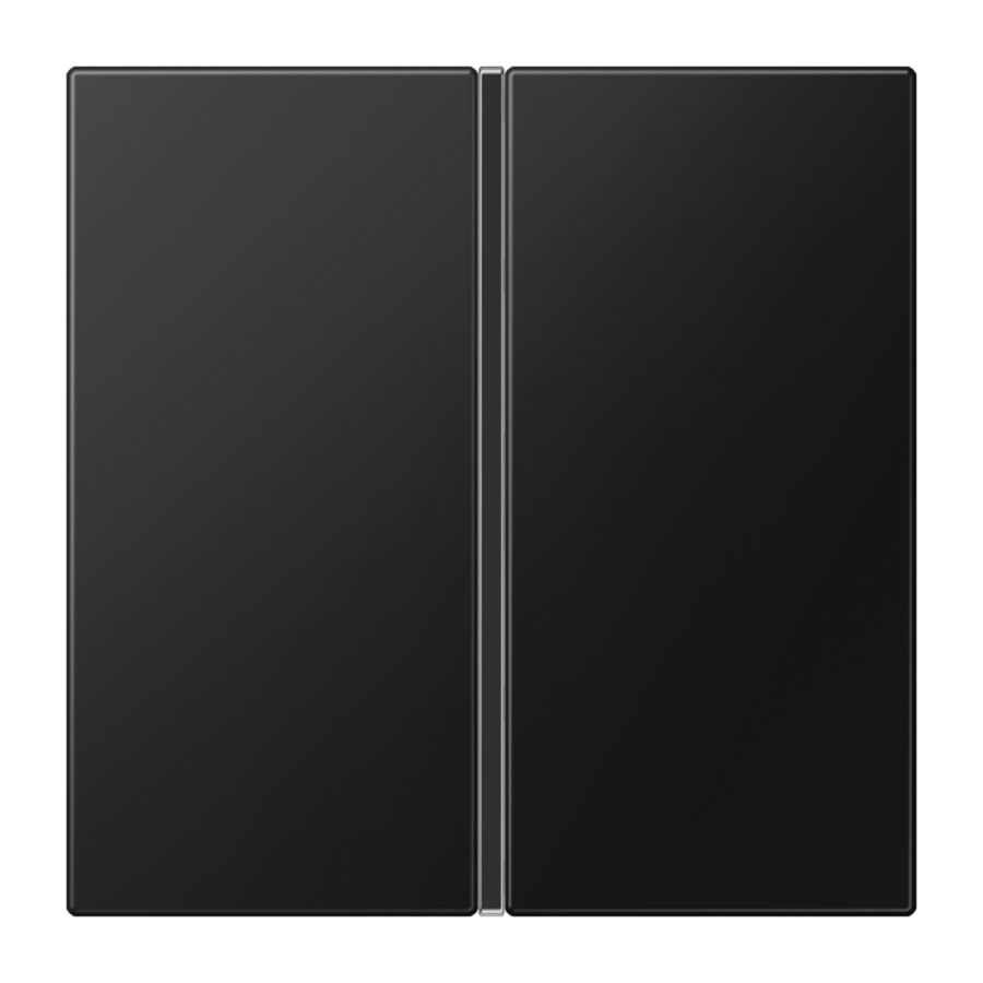 Tastafdekking F40 LS 1-voudig matzwart KNX/eNet