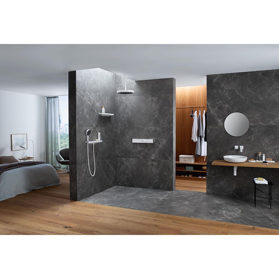 Hoofddouche 360 Rainfinity 1 straalsoort plafond 26231700 mat wit