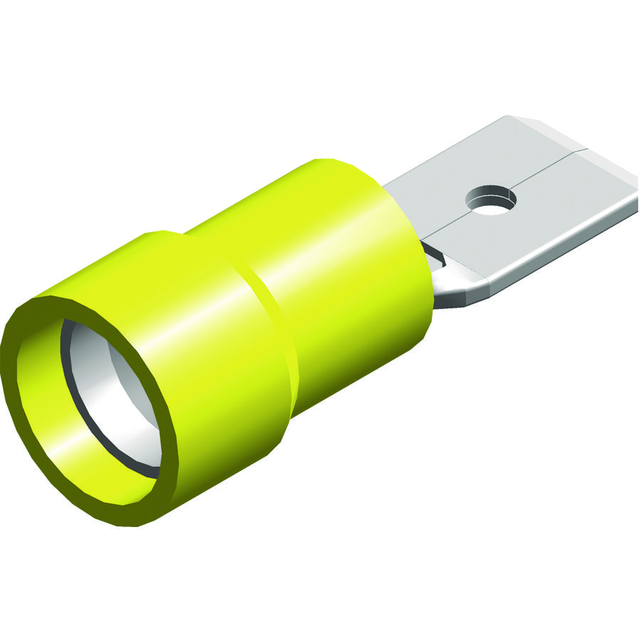 DoosA 100st. Vlaksteker geel 4,0-6,0mm² 6308