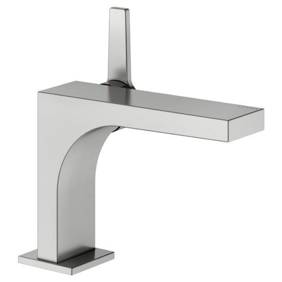 1-hendel wastafelmengkraan 110 afvoer rvs staal finish