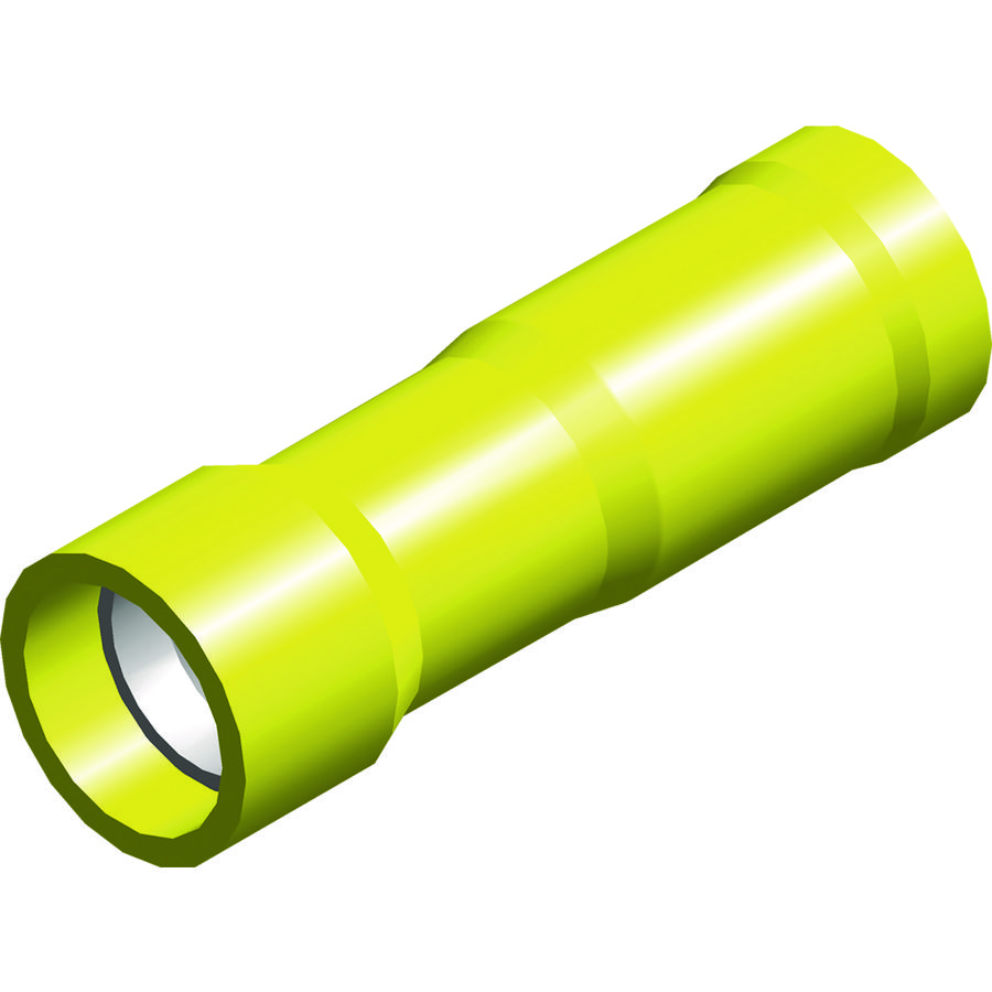 Doos a 100st. Rondstekerhuls F5 geel 4,0-6,0mm²