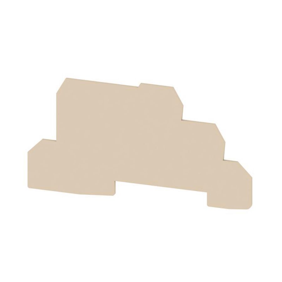 Afsluit- eindplaat d.beige h:90mm b:1.5mm V-0, VVE=20