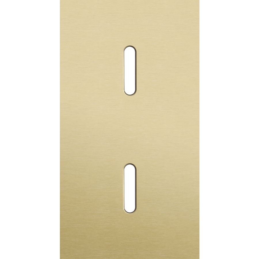 Tweevoudige afdekpl. verticaal 71mm centerafstand twee enkel