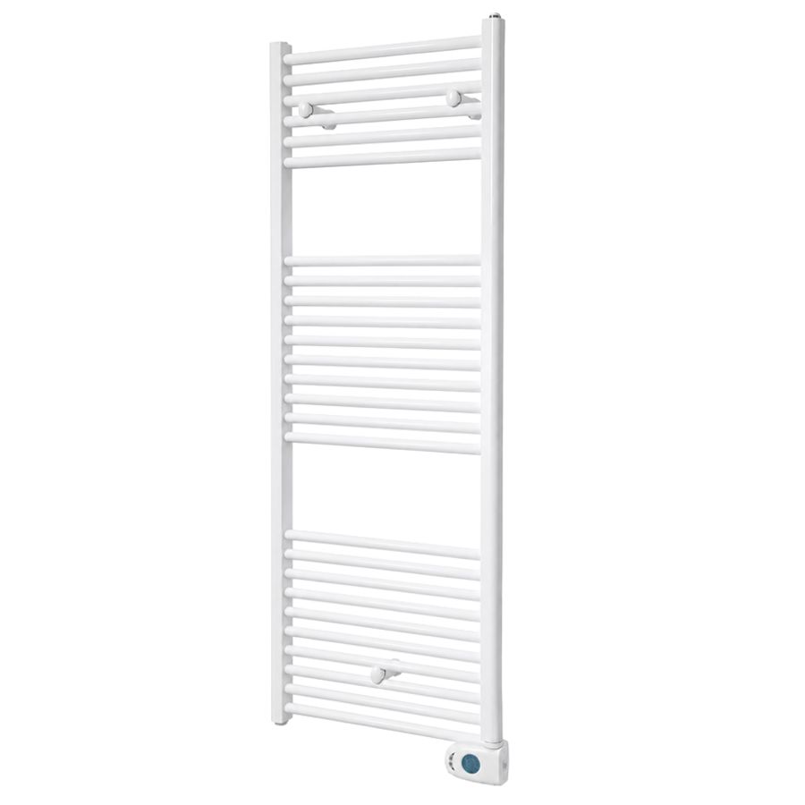Elektr. handdoekradiator LISA ECODESIGN DIGI 1160x500mm 600W wit RAL9016 standaard snoer 120cm