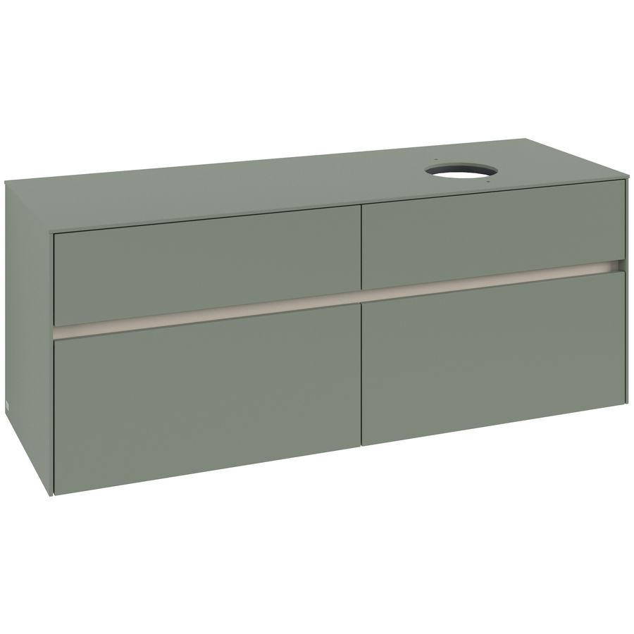 Wastafelonderkast Collaro 1400x548x500mm Soft Green C047B0AF
