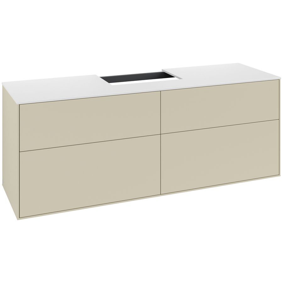 Wastafelonderkast Finion 1600x603x501mm S.Grey Matt Lacquer F19100HJ