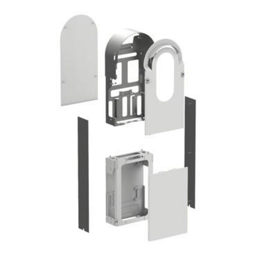 Metaalbehuizingskit Vloerstaand 1 laadpunt Staal