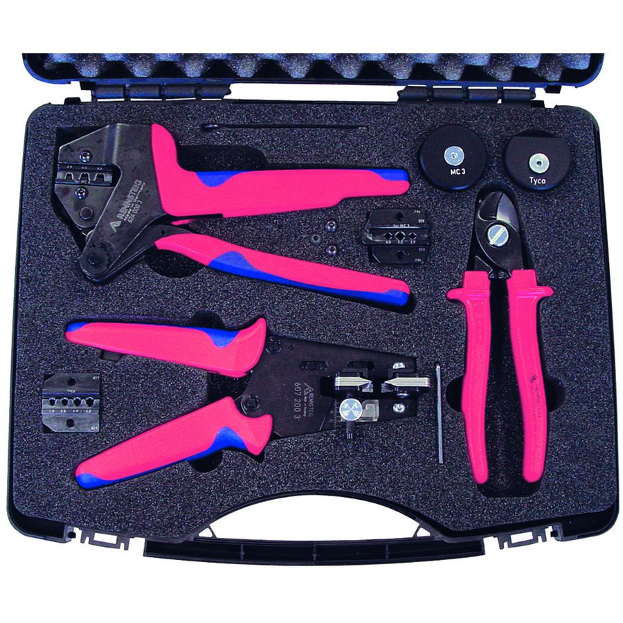 Gereedschapset solarconnectors