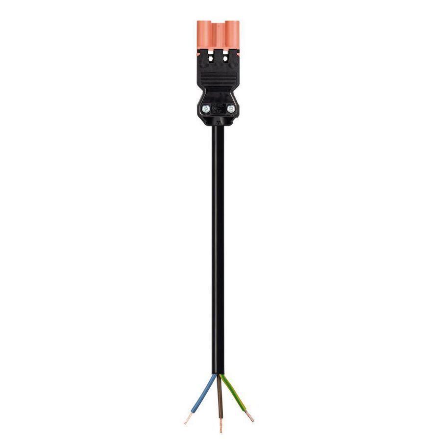 Aansluitsnoer GST18I3 male 2,5mm² 100cm B2CA zalmrood VVE=50