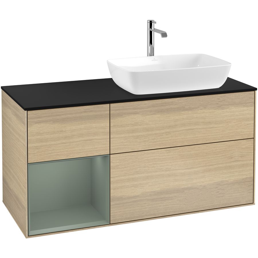 Wastafelonderkast Finion 1200x603x501mm Oak Veneer F802GMPC