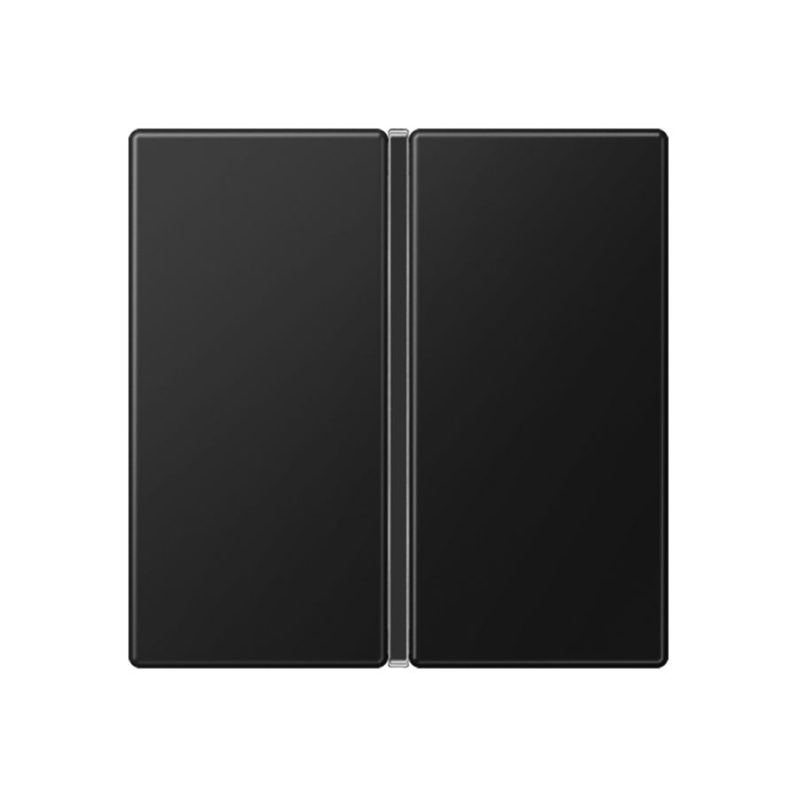 Tastafdekking F40 A/AS 1-voudig matzwart KNX/eNet