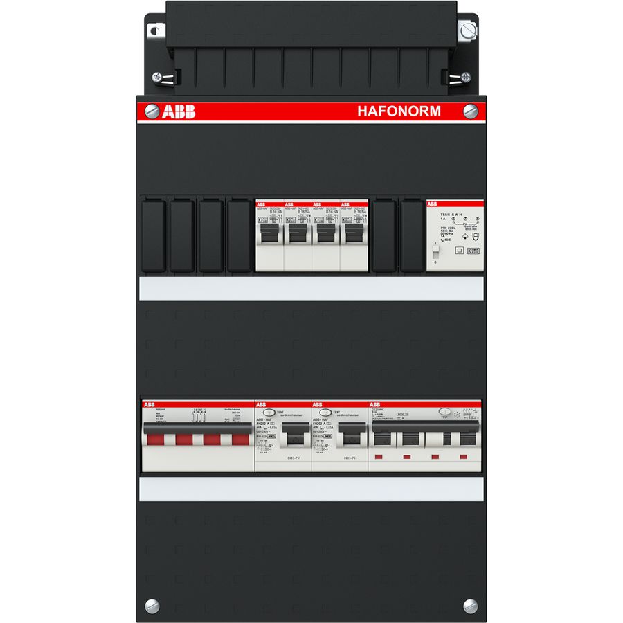 Installatiekast 4x achter 2x 30mA + T + HS + C 3-fasen