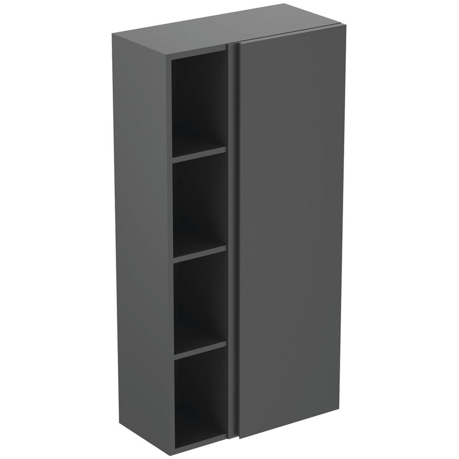 Kast 600x300x1200mm matt anthracite 1 deur Finesse