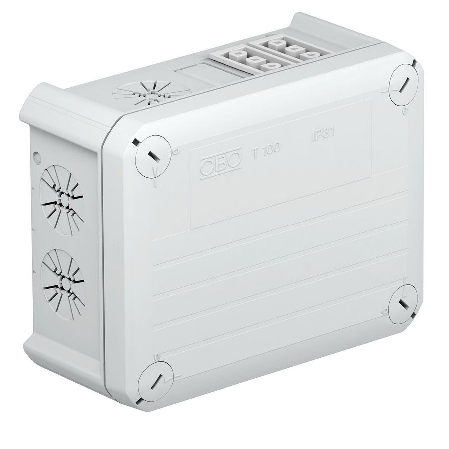 Kabeldoos wieland 2w3p+2z3p 150x116x67 polypr. li.grijs