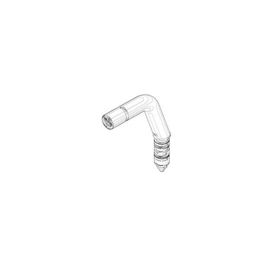 Uitloop 143x172x35mm Platina gebors.