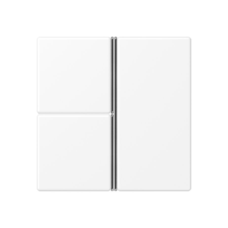 Tastafdekking F40 A/AS 3-voudig matwit KNX/eNet