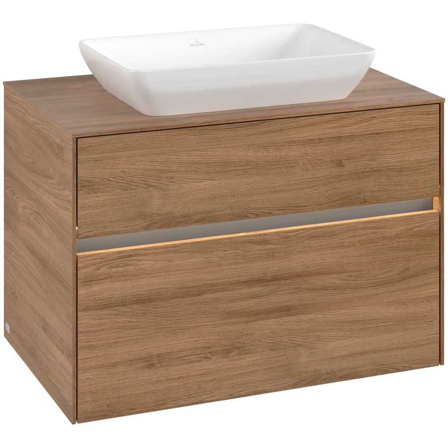 Wastafelonderkast Collaro 800x548x500mm Oak.Kans C108B0RH