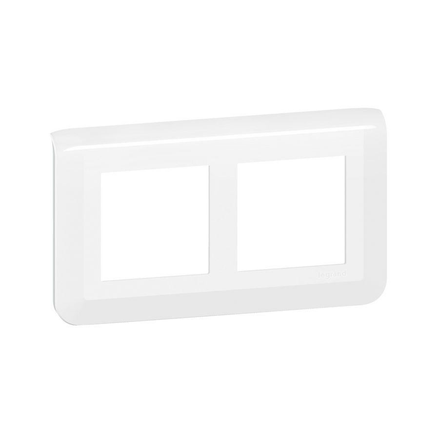 Afdekplaat horizontaal 2x2 modulen wit Mosaic