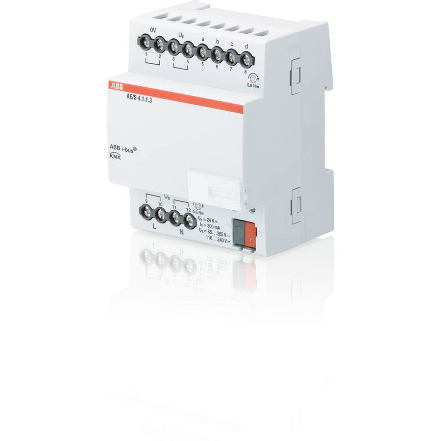 Analoge ingang KNX 4-voudig DIN-rail