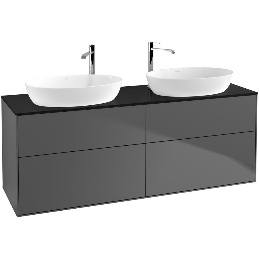 Wastafelonderkast Finion 1600x603x501mm Antr. Matt Lacquer G96200GK