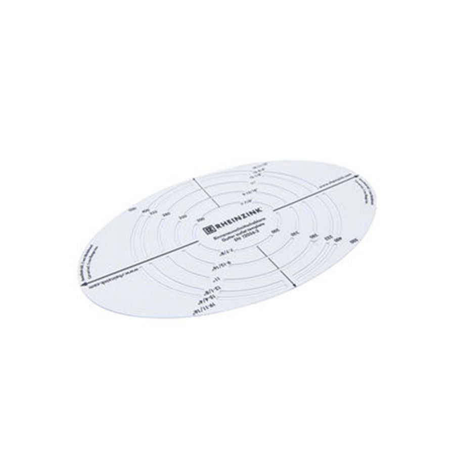 Aftekensjabloon goot uitloopgat