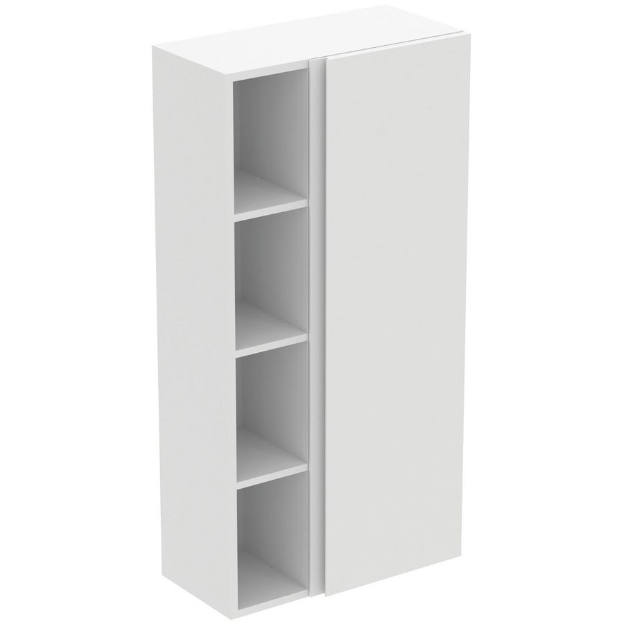 Kast 600x300x1200mm matt white 1 deur Finesse