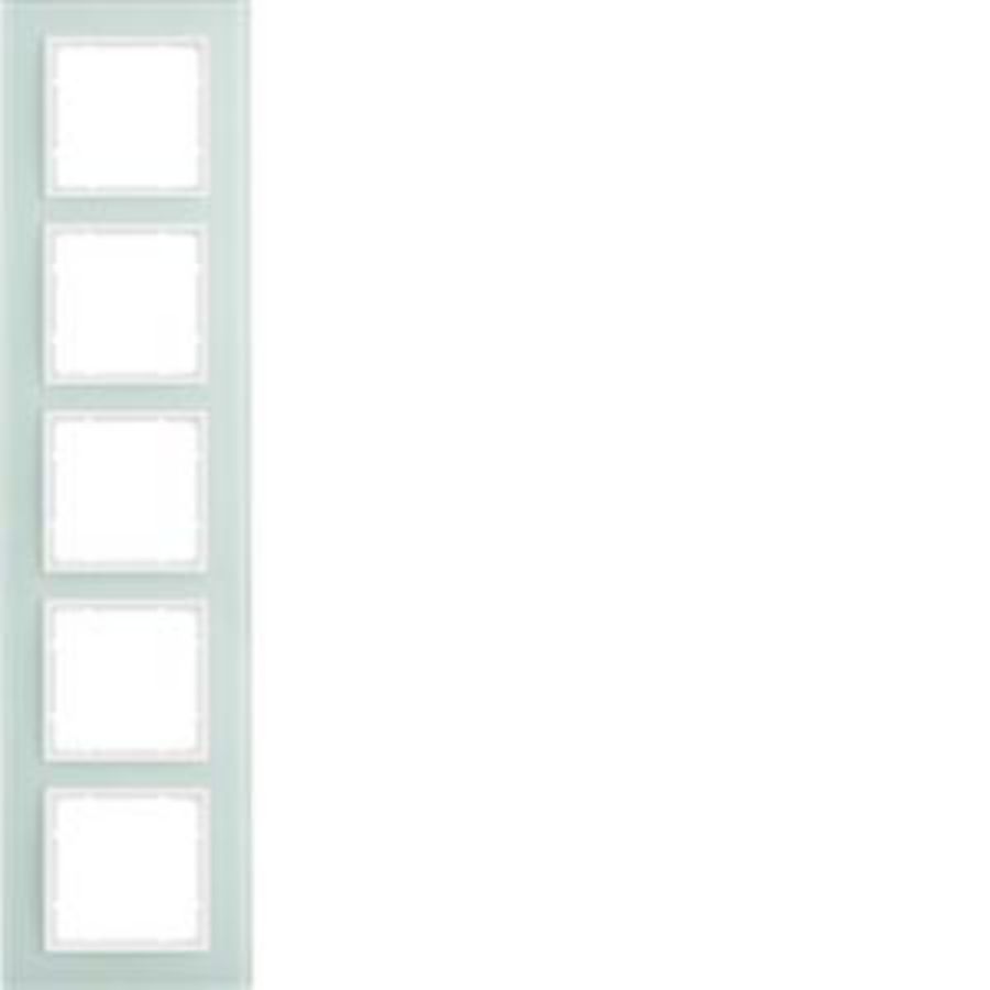 Afdekraam 5-v berker B.7 Glas polarwit