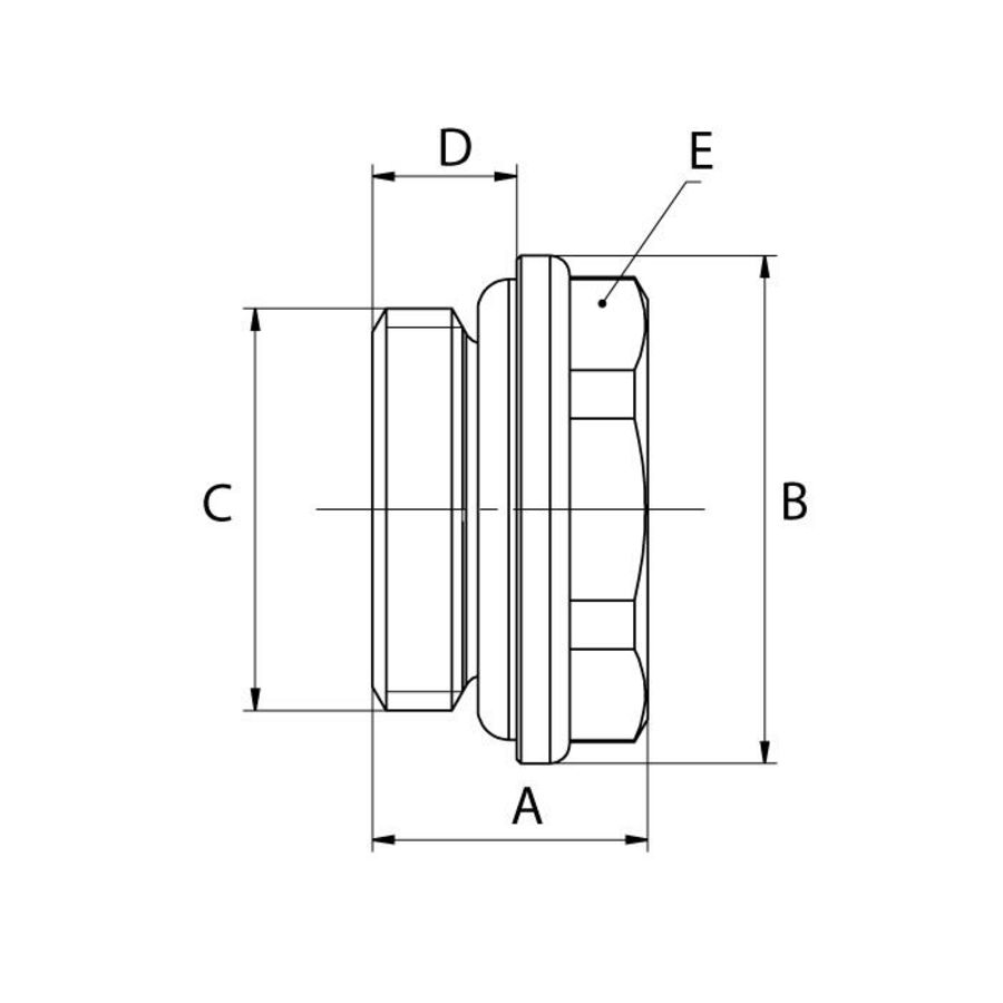 Blindstop Standaard G1/2 Ni Simplex VVE=10