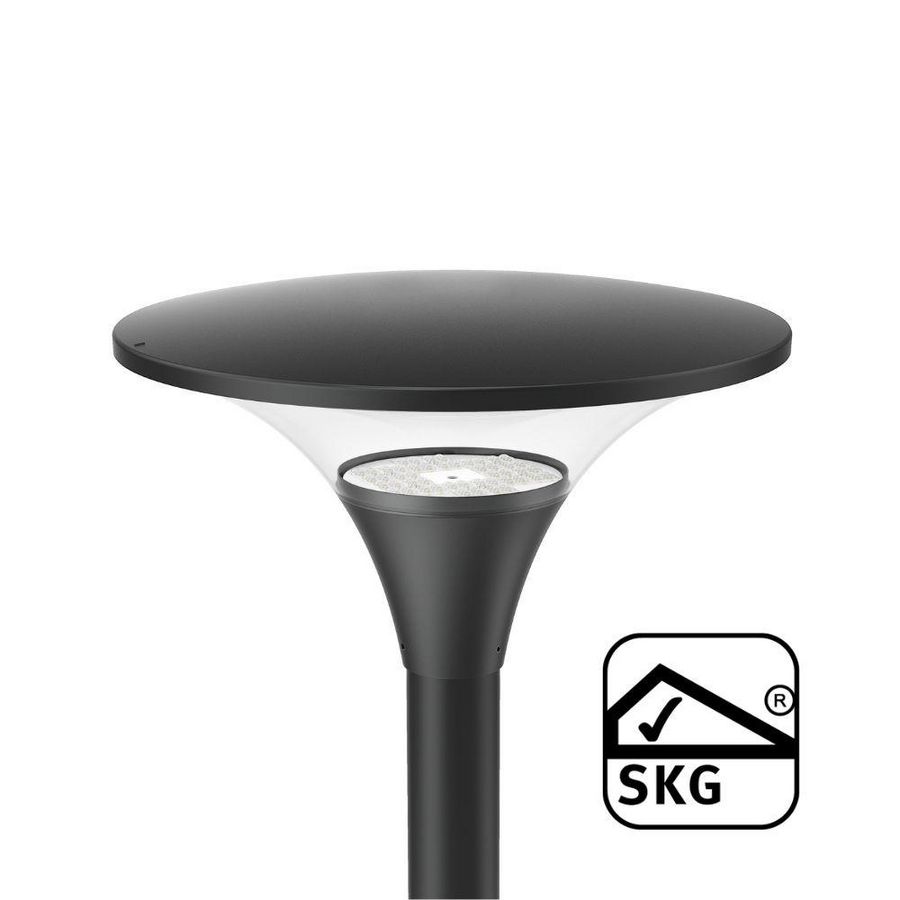 Post top light zwart 20/40/60W 2700K/3300K/4000K