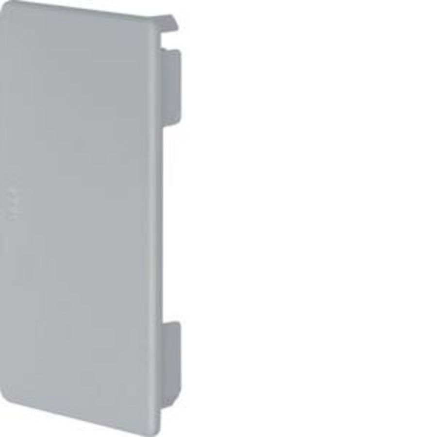 Eindplaat voor goot 60mm hoog FB grijs