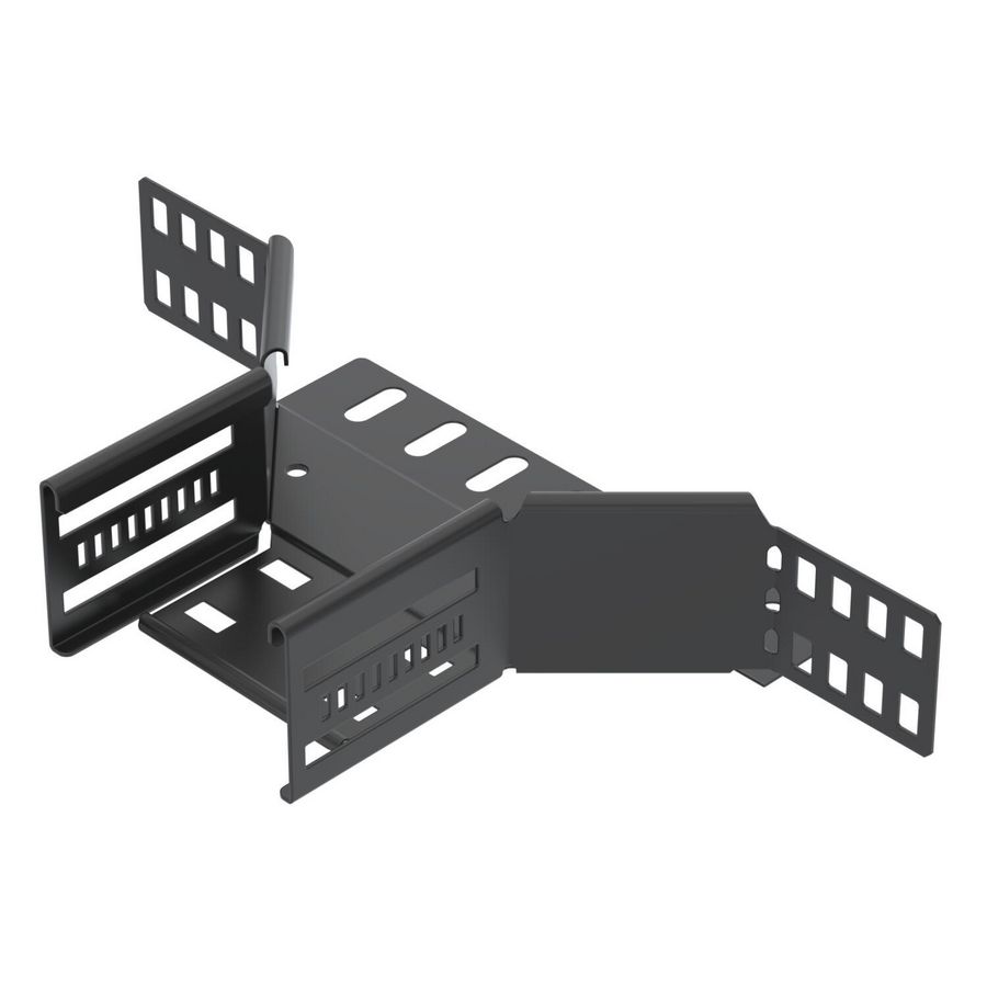 Add-on tee cable tray 60x100 Staal PES135-Polyester tiefschw