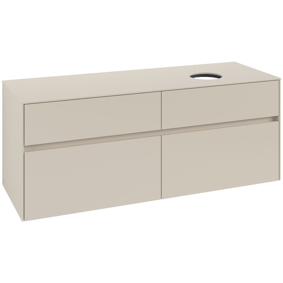 Wastafelonderkast Collaro 1400x548x500mm Cashmere Grey C04700VN