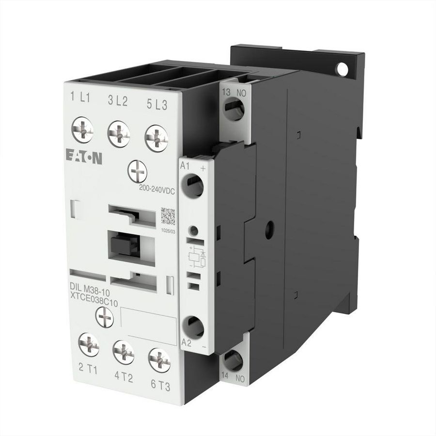 Magn.schakelaar DILM38-10(RDC240) (200-240VDC) 18,5kW 1m 0v