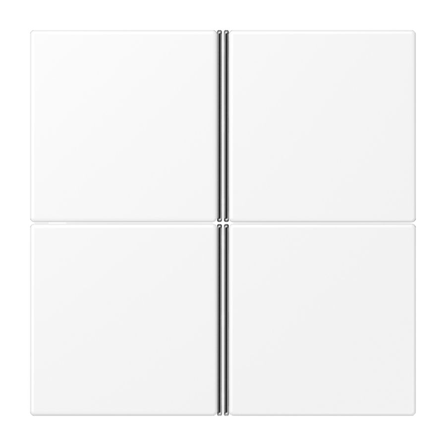 Tastafdekking F40 LS 4-voudig matwit KNX/eNet