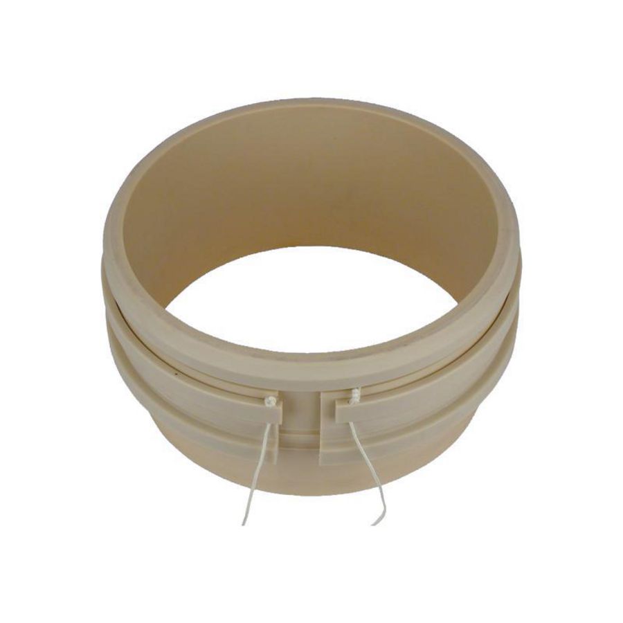 Lijmbus PVC druk type IV 315mm PN10 creme v. buitenmof