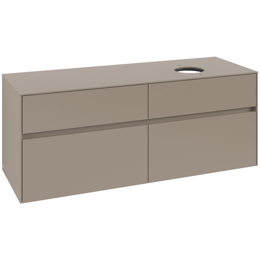 Wastafelonderkast Collaro 1400x548x500mm Taupe C04700VM