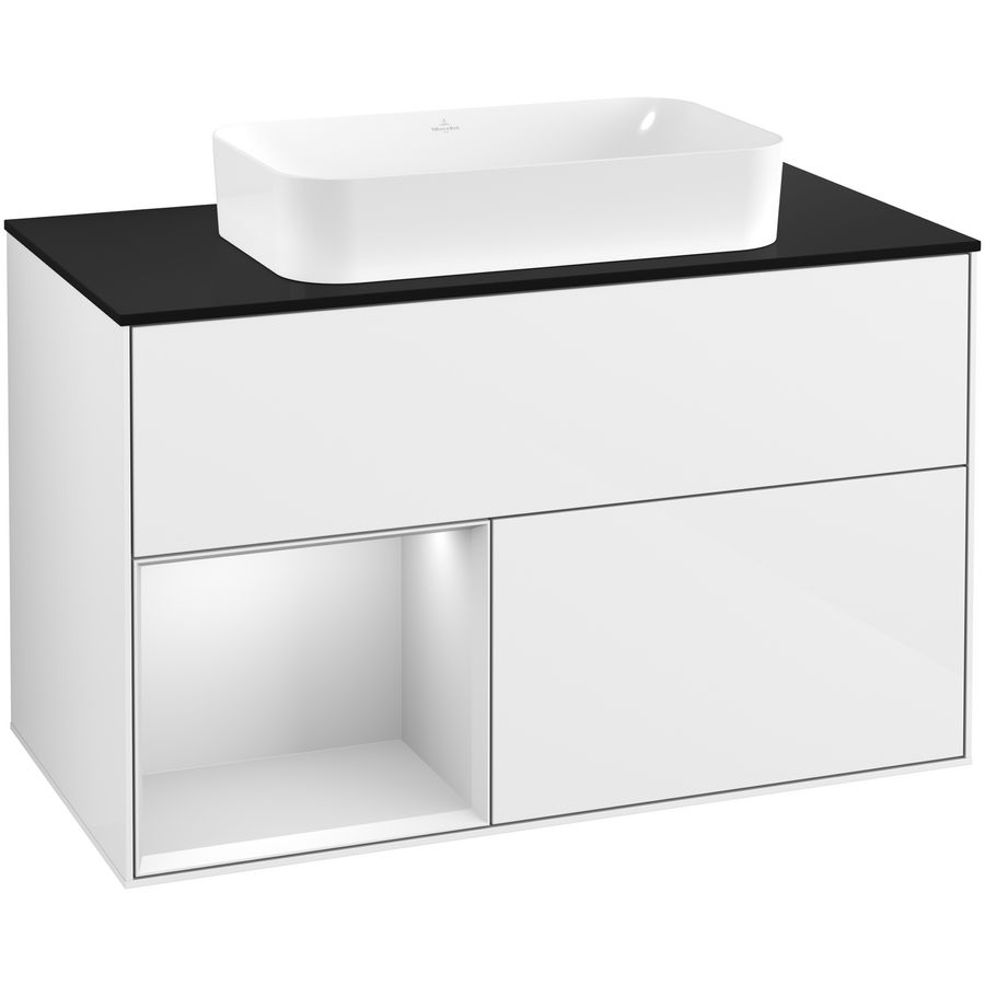 Wastafelonderkast Finion 1000x603x501mm G.White.L G652MTGF