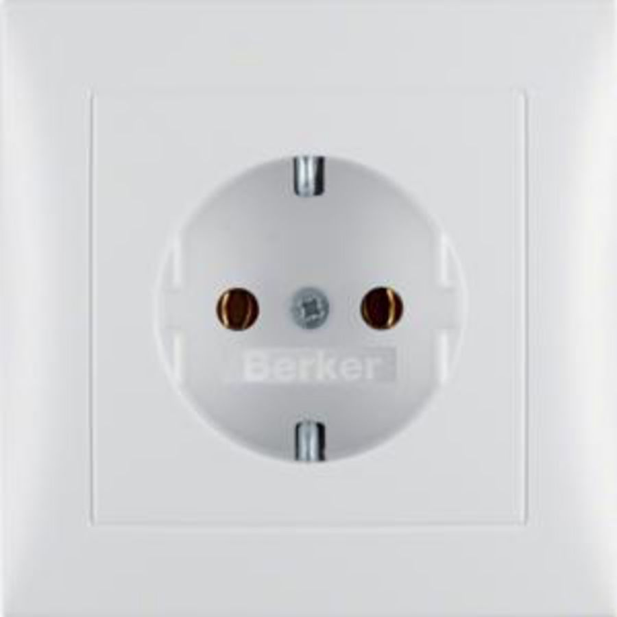 Wandcontactdoos RA volle afdekplaat berker S.1/B.3/B.7 mat