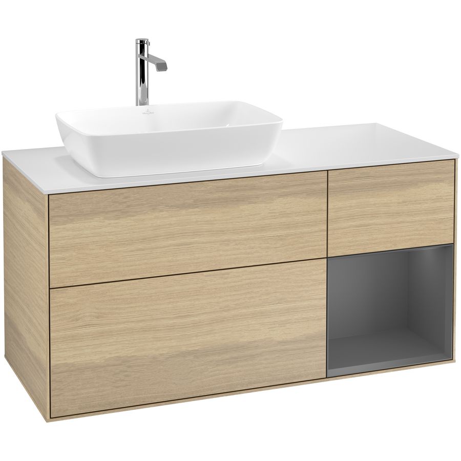 Wastafelonderkast Finion 1200x603x501mm Oak Veneer F811GKPC