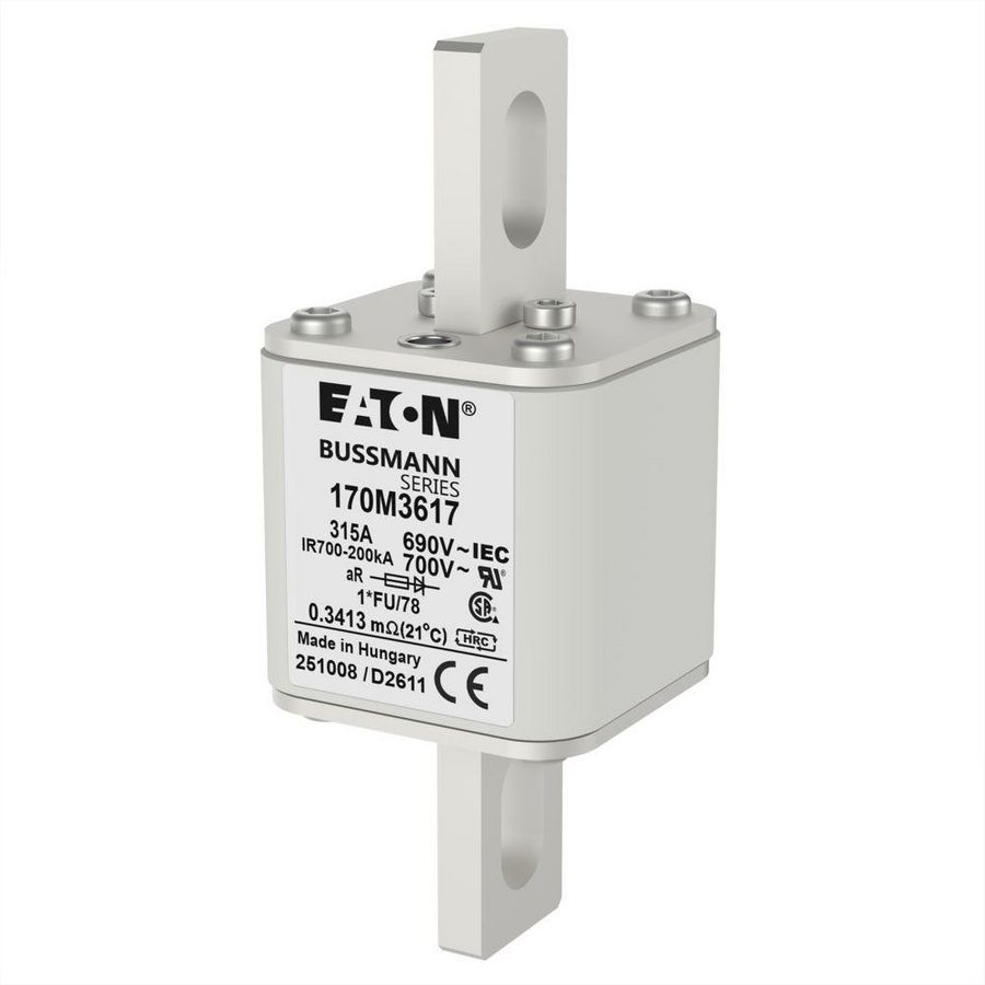Zekering h. snelheid 315A AC 690V 200kA compact 1 45x VVE=6