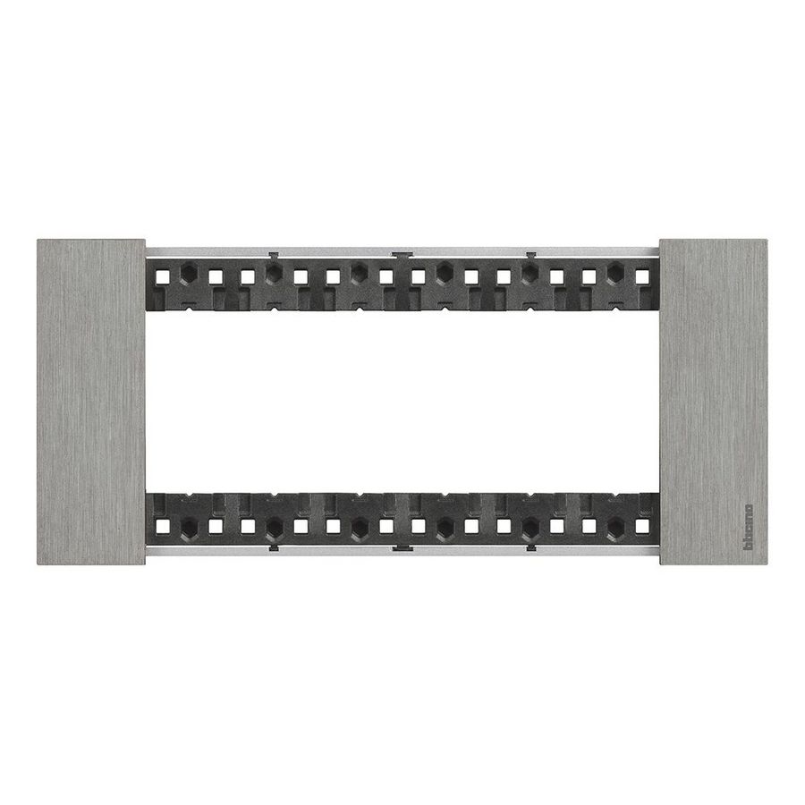 Afdekplaat 6 module staal K4706 LivingNow