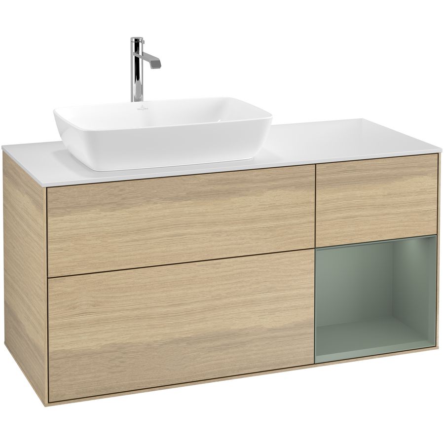 Wastafelonderkast Finion 1200x603x501mm Oak Veneer F811GMPC