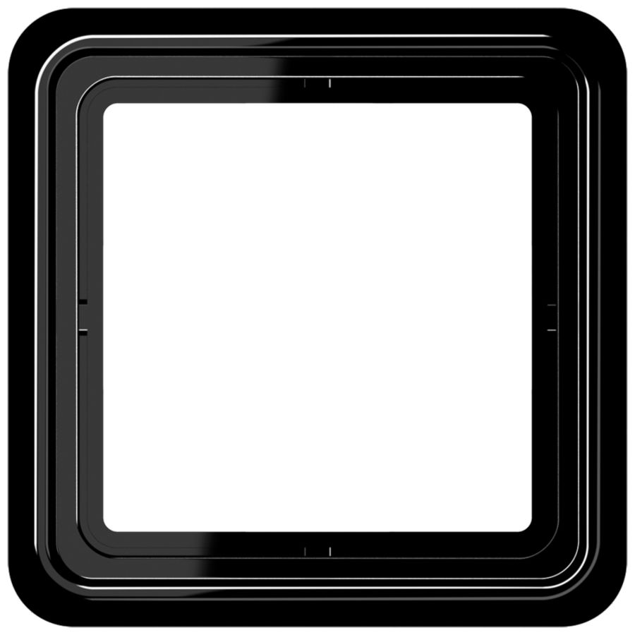 Afdekraam zwart 1-voudig CD500