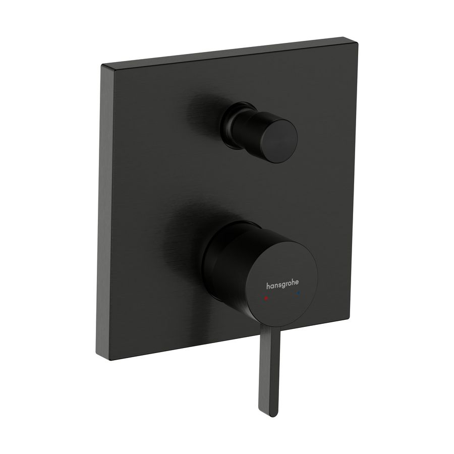 1-hendel badmengkraan inb. zekerheidscombi Finoris Brushed Black Chrome